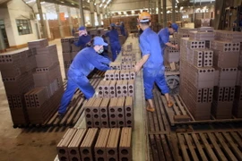 Sáu tháng đầu năm, Công ty VIGLACERA Hạ Long đạt tổng doanh thu hơn 630 tỷ đồng, hoàn thành 60% kế hoạch năm, tạo việc làm cho 2.700 công nhân. (Ảnh: Vũ Sinh/TTXVN)