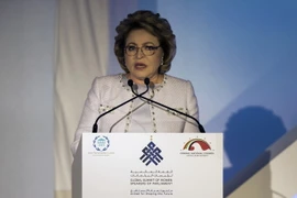 Chủ tịch Thượng viện Nga Valentina Matvienko. (Ảnh: AFP/TTXVN)