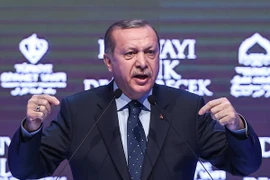 Tổng thống Thổ Nhĩ Kỳ Tayyip Erdogan. (Ảnh: AFP/TTXVN)