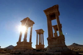 Một góc thành phố cổ Palmyra ngày 31/3/2016. (Ảnh: AFP/TTXVN)