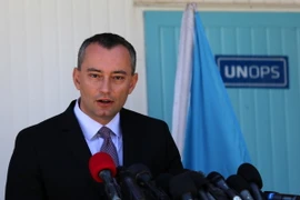 Đặc phái viên của tiến trình hòa bình Trung Đông Nickolay Mladenov. (Ảnh: THX/TTXVN)