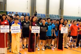 Các vận động viện tại mùa giải năm 2016. (Ảnh: Nguyễn Văn Tín/Vietnam+)