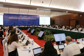 Quang cảnh cuộc họp Ủy ban Thương mại và Đầu tư. (Ảnh: Phương Hoa/TTXVN)