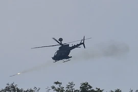 Trực thăng OH-58D Kiowa Warrior của quân đội Mỹ. (Ảnh: Yonhap/TTXVN)