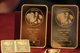 Vàng miếng. (Ảnh: Yonhap/TTXVN)