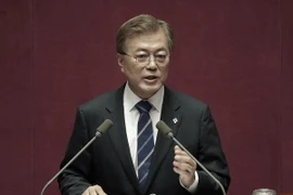 Tổng thống Hàn Quốc Moon Jae-in. (Ảnh: AFP/TTXVN)