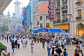 Đường Nam Kinh ở Thượng Hải củ Trung Quốc. (Nguồn: Getty Images)
