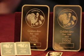 Vàng miếng. (Ảnh: YONHAP/TTXVN)