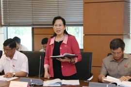 Đại biểu Quốc hội tỉnh Hải Dương Lê Thị Thủy. (Ảnh: Phương Hoa/TTXVN)