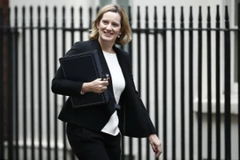 Bộ trưởng Nội vụ Anh Amber Rudd. (Ảnh: AFP/TTXVN)