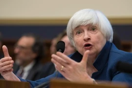 Chủ tịch Cục Dự trữ Liên bang Mỹ (Fed) Janet Yellen. (Ảnh: AFP/TTXVN)