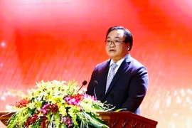 Bí thư Thành ủy Hà Nội Hoàng Trung Hải. (Ảnh: An Đăng/TTXVN)