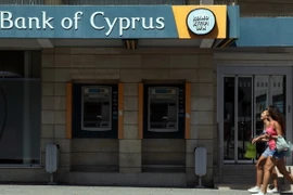 Một chi nhánh của Ngân hàng Cyprus. (Ảnh: AFP/TTXVN)