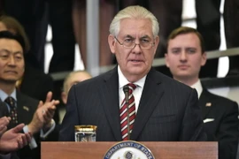 Ngoại trưởng Mỹ Rex Tillerson trong một sự kiện tại trụ sở Bộ ở Washington, ngày 2/2. (Ảnh: AFP/TTXVN)