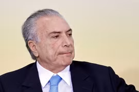 Tổng thống Brazil Michel Temer. (Ảnh: AFP/TTXVN)