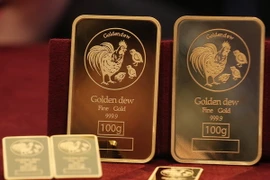 Vàng miếng. (Ảnh: Yonhap/TTXVN)