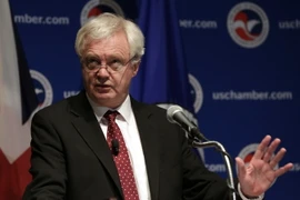 Trưởng đoàn đàm phán Brexit của Anh David Davis. (Ảnh: AFP/TTXVN)