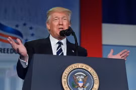 Tổng thống Mỹ Donald Trump. (Ảnh: AFP/TTXVN)