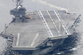 Hai tàu sân bay của Mỹ là Ronald Reagan. (Ảnh: Kyodo/TTXVN)