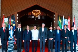 Thủ tướng Nguyễn Xuân Phúc và các Trưởng đoàn tham dự Hội nghị. (Ảnh: Thống Nhất/TTXVN)