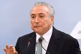 Tổng thống Brazil Michel Temer. (Ảnh: AFP/TTXVN)