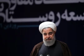Tổng thống Iran Hassan Rouhani phát biểu tại Tehran ngày 8/4. (Ảnh: EPA/TTXVN)