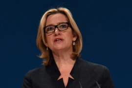 Bộ trưởng Nội vụ Anh Amber Rudd. (Ảnh: AFP/TTXVN)