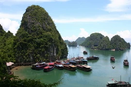 Vịnh Hạ Long là một trong 10 điểm du lịch đẹp nhất hành tinh năm 2015. (Ảnh: Huy Hùng/TTXVN)