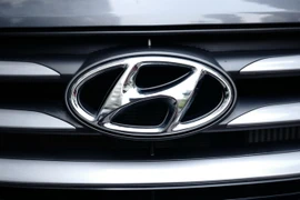 Logo của hãng xe Hyundai. (Ảnh: EPA/TTXVN)