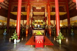 Chính điện chùa Thánh Duyên. (Ảnh: Hồ Cầu/TTXVN) 