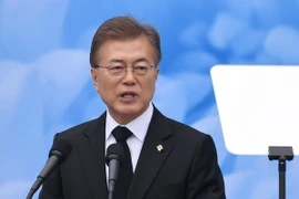 Tổng thống Hàn Quốc Moon Jae-in. (Ảnh: AFP/TTXVN)