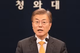 Tân Tổng thống Hàn Quốc Moon Jae-in. (Ảnh: Yonhap/TTXVN)