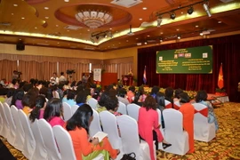 Quang cảnh hội đàm. (Ảnh: Minh Hưng-Chanh Đa/TTXVN)