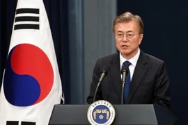 Tân Tổng thống Hàn Quốc Moon Jae-in. (Ảnh: AFP/TTXVN)