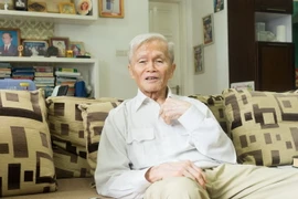 Cựu chuyên gia quân tình nguyện Việt Nam giúp Lào Nguyễn Văn Nghiệp. (Ảnh: Nguyễn Thế Trung/Vietnam+)