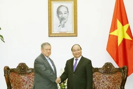 Thủ tướng Nguyễn Xuân Phúc tiếp Bộ trưởng Ngoại giao và Thương mại Brunei Darussalam Pehin Dato Lim Jock Seng. (Ảnh: Nguyễn Dân/TTXVN) 