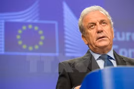 Cao ủy châu Âu về di cư Dimitris Avramopoulos. (Nguồn: EPA/TTXVN)