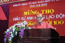 Giáo sư Vũ Khiêu. (Nguồn: TTXVN)