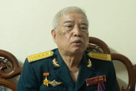 Cựu phi công Trần Văn Nam. (Ảnh: Nguyễn Thế Trung/Vietnam+)