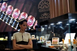 Một gian hàng tại Lễ hội xì gà quốc tế Habano ở La Habana. (Nguồn: AFP/TTXVN)