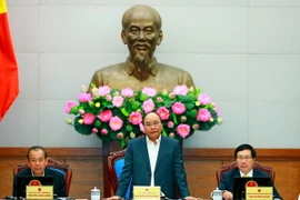 Thủ tướng Nguyễn Xuân phát biểu chỉ đạo tại phiên họp. (Ảnh: Thống Nhất/TTXVN) 