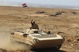 Các lực lượng Iraq tiến về thành phố Tal Afar, thành trì cuối cùng của IS tại Iraq, ngày 21/8. (Nguồn: AFP/TTXVN)