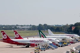 Máy bay của Hãng hàng không Air Berlin tại sân bay ở Berlin. (Nguồn: EPA/TTXVN)