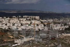 Toàn cảnh khu định cư Do Thái Pisgat Zeev ở Đông Jerusalem. (Nguồn: AFP/TTXVN)