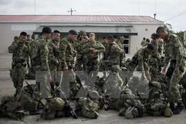 Binh sỹ Colombia. (Nguồn: AFP/TTXVN)