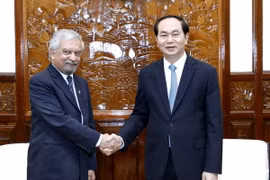 Chủ tịch nước Trần Đại Quang tiếp ông Kamal Malhotra, Điều phối viên thường trú Liên hợp quốc, Trưởng đại diện UNDP tại Việt Nam. (Ảnh: Nhan Sáng/TTXVN) 