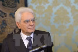 Tổng thống Italy Sergio Mattarella. (Nguồn: AFP/TTXVN)