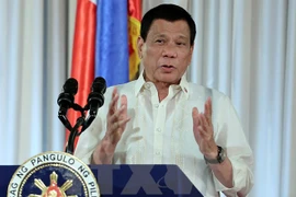 Tổng thống Philippines Rodrigo Duterte. (Nguồn: EPA/TTXVN)