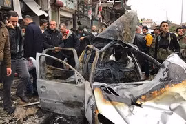Hiện trường một vụ đánh bom ở Syria. (Nguồn: AFP)