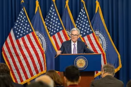 Chủ tịch Cục Dự trữ Liên bang Mỹ (Fed) Jerome Powell. (Nguồn: THX/TTXVN) 